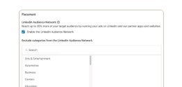 An illustration of the LinkedIn Audience Network feature.