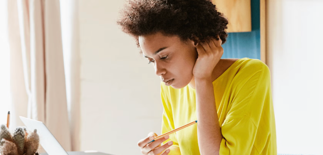 professional working on a laptop