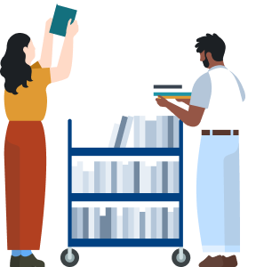 Illustration of people working together 