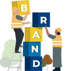 Illustration of people working together 